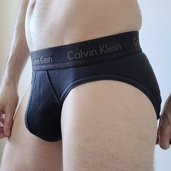 Good Used Condition Men's CALVIN KLEIN Black Hip Brief Size Medium - Picture 4 of 11